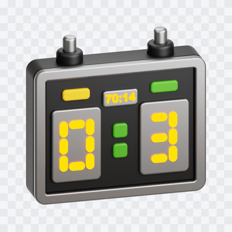 PSD scoreboard 3d illustration