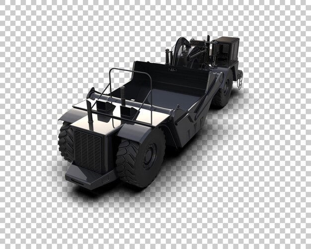 Scraper isolato sullo sfondo illustrazione di rendering 3D