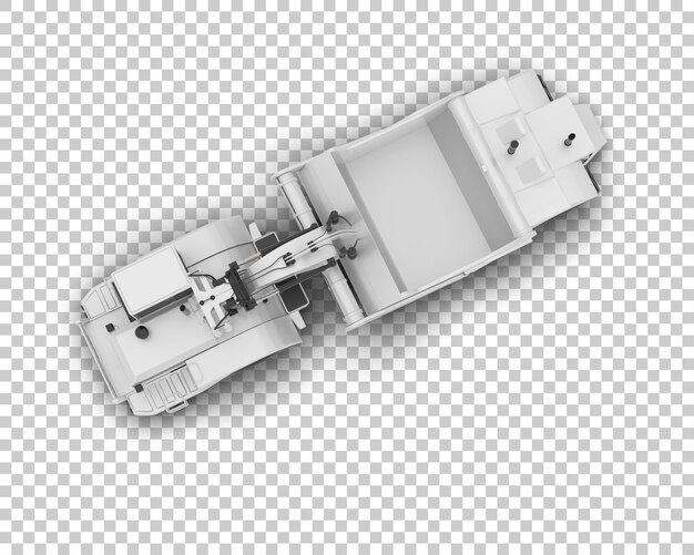 Scraper Isolé Sur Le Fond Illustration De Rendu 3d