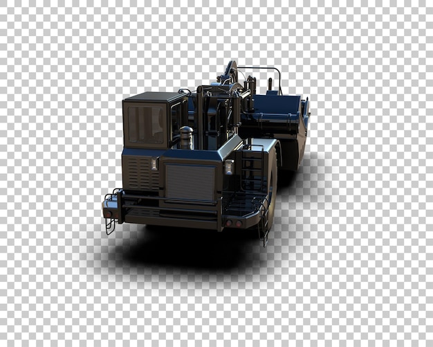 Scraper isoliert auf dem Hintergrund 3D-Rendering-Illustration