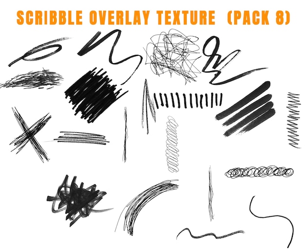 Scribble Overlay Texture Pack 8 (Schreibbares Überlagern für Texturen)