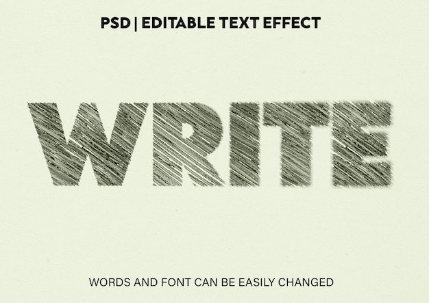 Scrittura di effetti di testo modificabili