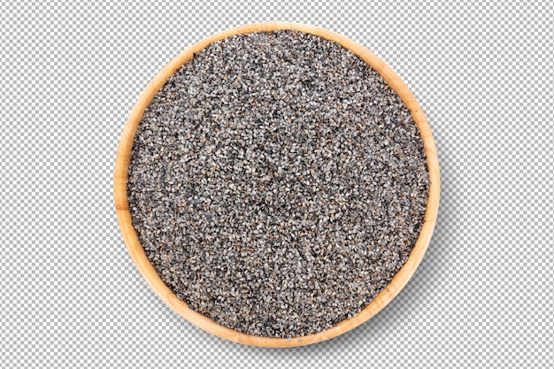 Scrub-Samen aus schwarzem Sesam isoliert