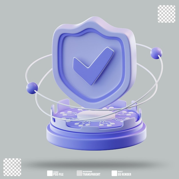 Scudo ad illustrazione 3D 2