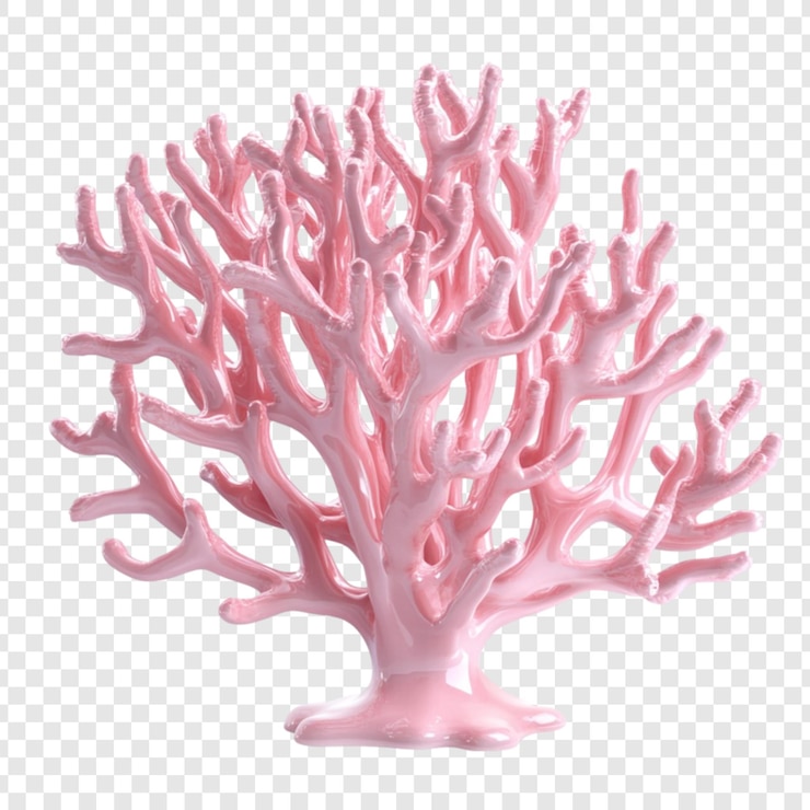 PSD sculpture de corail rose décoration de l'océan décoration de la maison