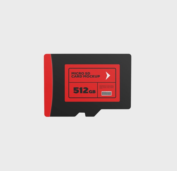 PSD sd card mockup