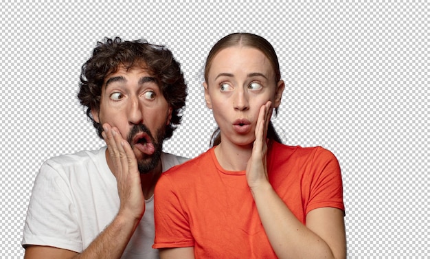 se sentir choqué et étonné, se tenant face à la main dans l'incrédulité avec la bouche grande ouverte