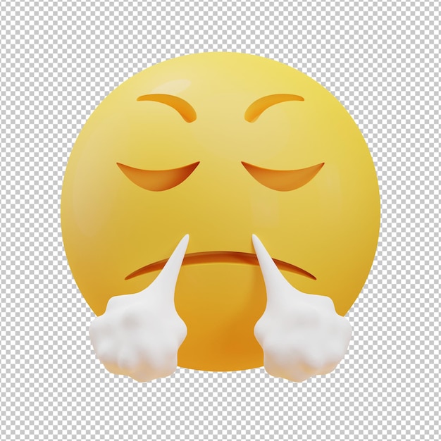 Sea paciente emoji ilustración 3d