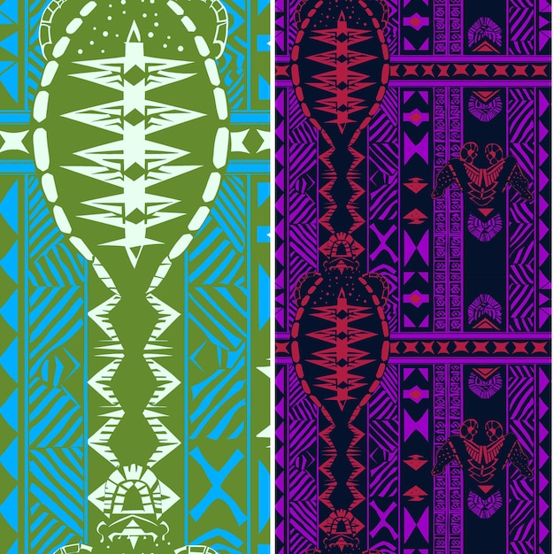 sea turtle with oval silhouette tribal minimal graphic desig nature pattern vector designs