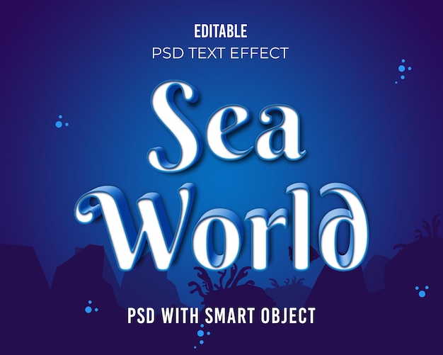 Sea world texteffekt 3d