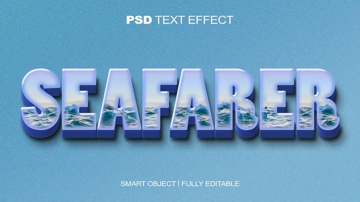PSD seaferer text effect