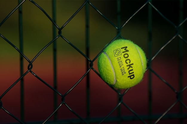 PSD séance de balle de tennis en plein air