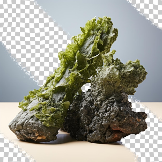 Seaweed fried and separated with transparent background No Clipping path included