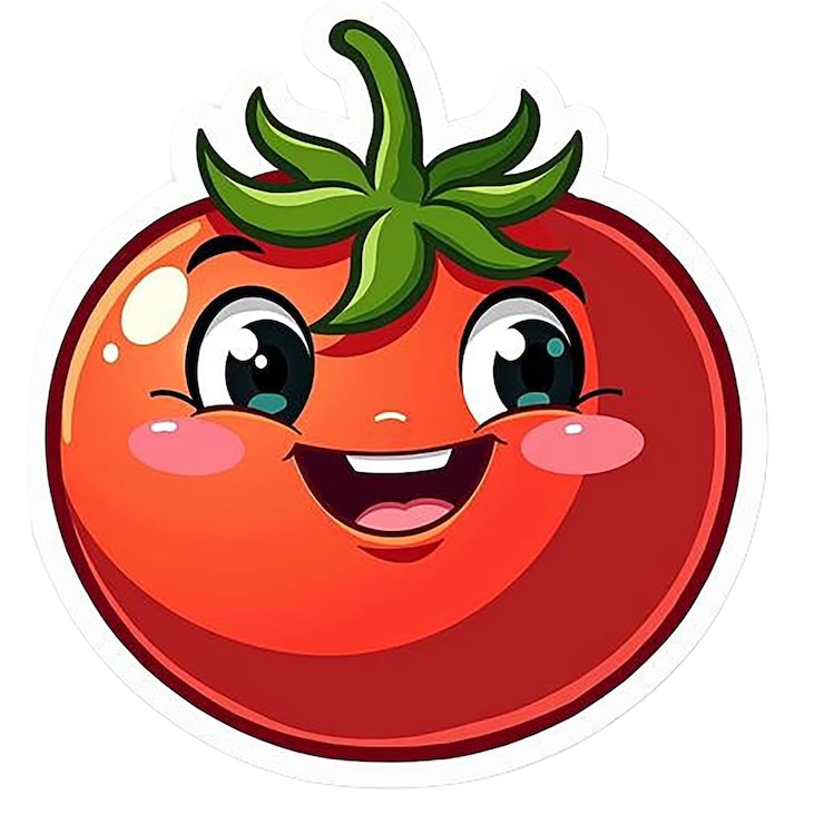 PSD sebuah gambar stroberi dengan wajah yang mengatakan "melon"