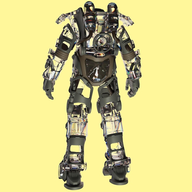 Sebuah robot yang memiliki kata robot di atasnya