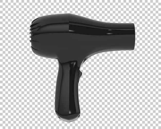 PSD secador de cabelo na ilustração de renderização 3d de fundo transparente