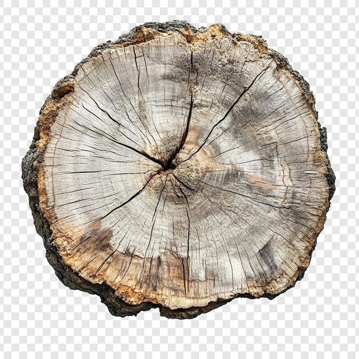 PSD sección transversal del tronco del árbol
