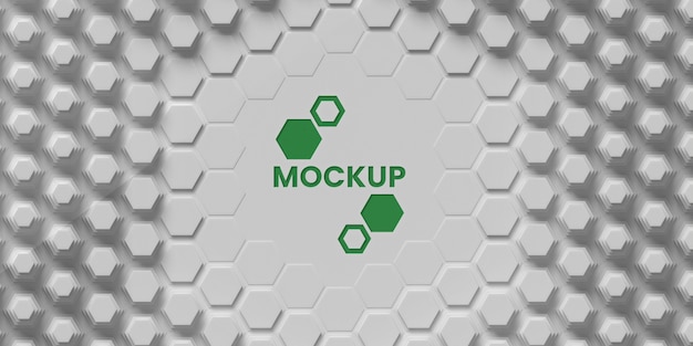 Sechseckiger 3d Hintergrund