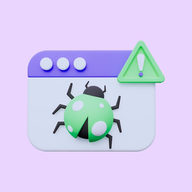 Secure Computer 3D Icon
