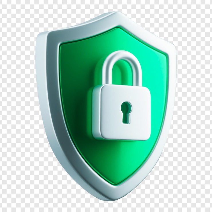 PSD secure shield com segurança e proteção digital de padlock