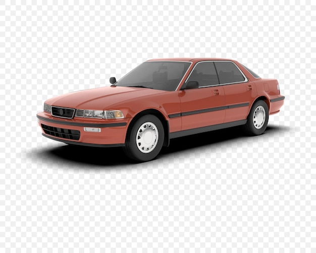 El sedán clásico rojo de Honda Legend