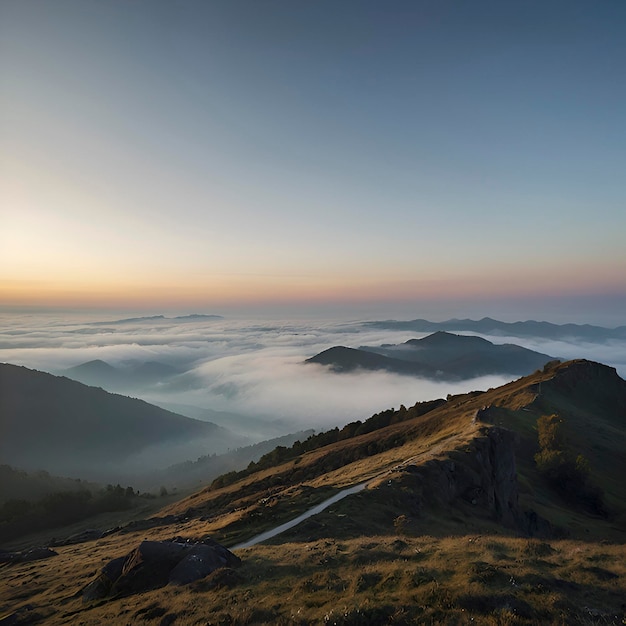 See-nebel-landschaft