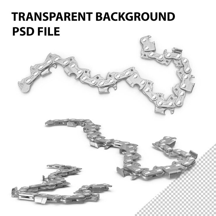 PSD segmento cadena de acero png