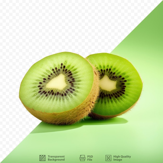 Segmento de kiwi isolado em fundo transparente