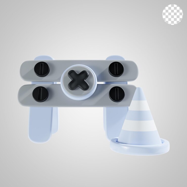 PSD segnale di pericolo stradale icona 3d