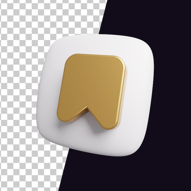 segnalibro o salva l'icona del simbolo nel rendering 3d