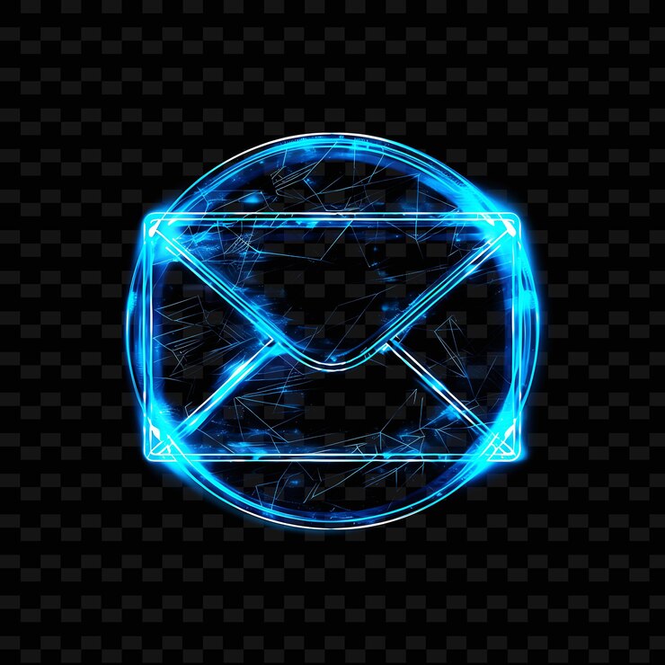 PSD segno al neon blu con uno sfondo blu e la parola quote s quot su di esso