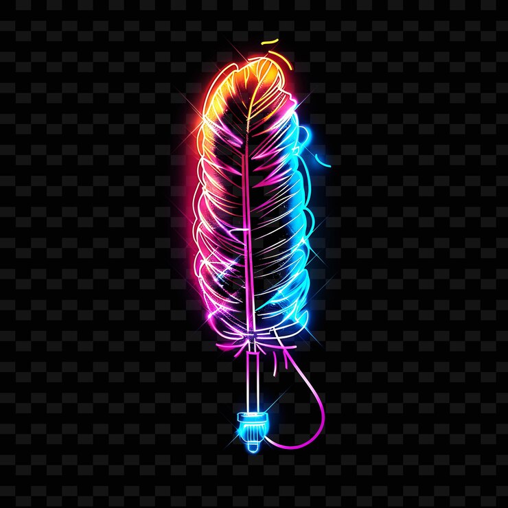 PSD segno al neon della parola neon su uno sfondo scuro