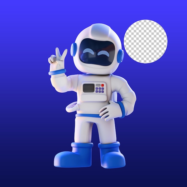 segno di pace astro 3d illustrazione