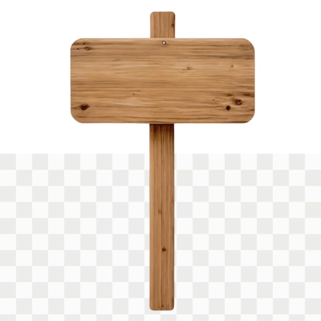 Segno in legno tavola in legno con corde isolate