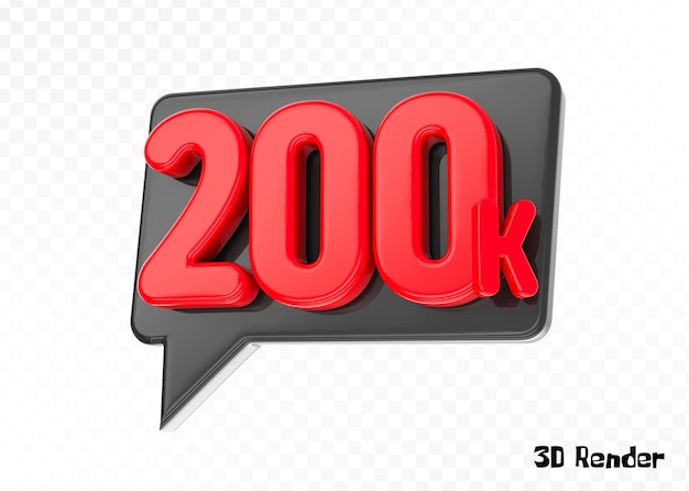 Segui l'etichetta Rendering 3D in nero e rosso