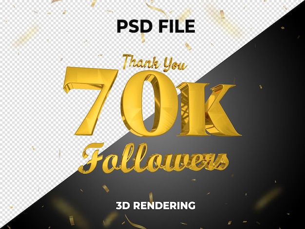 seguidor de renderizado 3d de oro