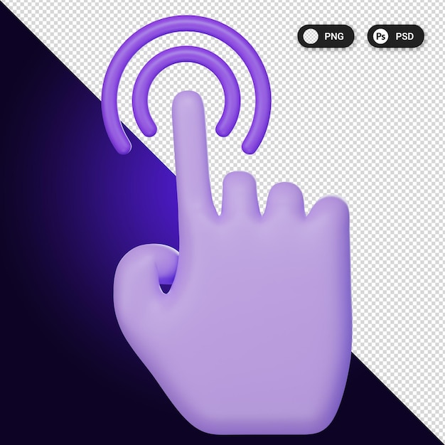 Seguimiento manual Los iconos de realidad virtual establecen elementos de diseño web ux ui representación 3d