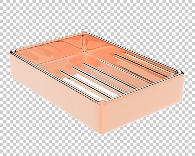 Seifenschale auf transparentem Hintergrund 3D-Darstellung