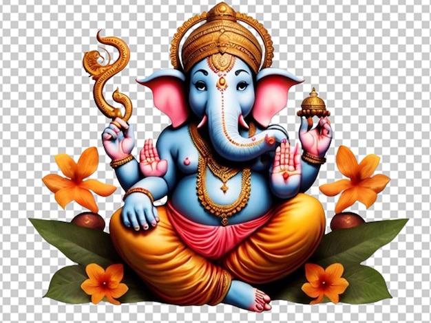 PSD le seigneur ganpati est heureux à chaturthi.