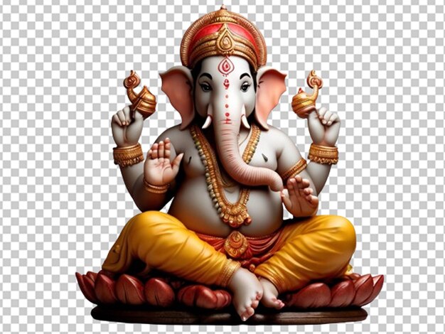 PSD le seigneur ganpati est heureux à chaturthi.