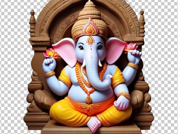 PSD le seigneur ganpati est heureux à chaturthi.