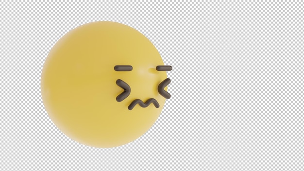 PSD seitenansicht angewidert emoji png