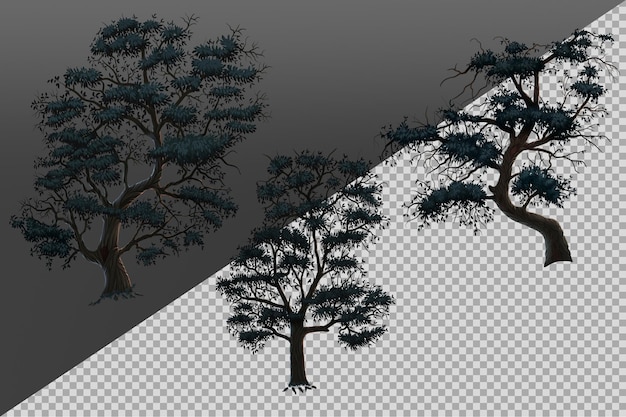 PSD selección de árboles 2d