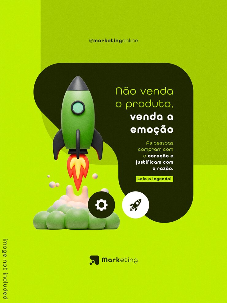 PSD sell the emotion not the product marketing campaign post flyer template editavel