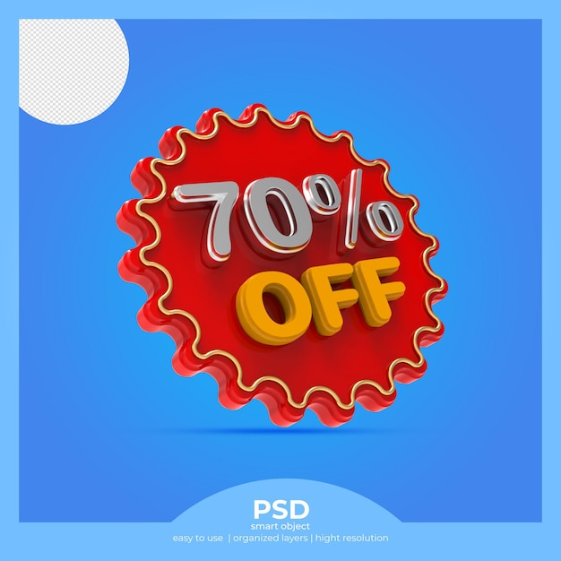 PSD sello 3d 70 de elementos png transparentes sin fondo