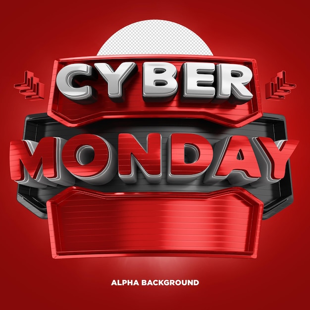 Sello 3d Cyber Monday