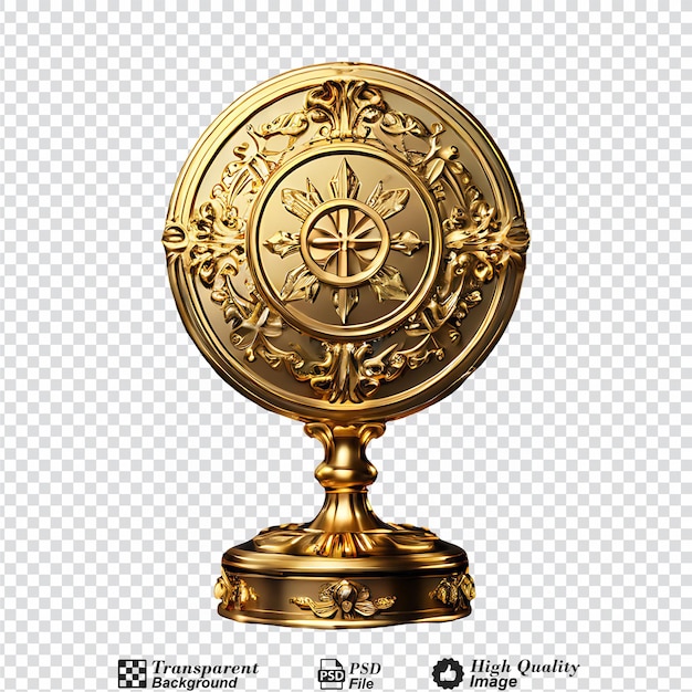 PSD sello de cera de oro aislado sobre un fondo transparente