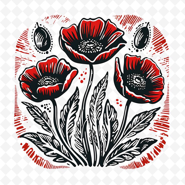 PSD sellos florales de acuarela premium de png diseños artísticos para proyectos creativos clipart y tatuaje