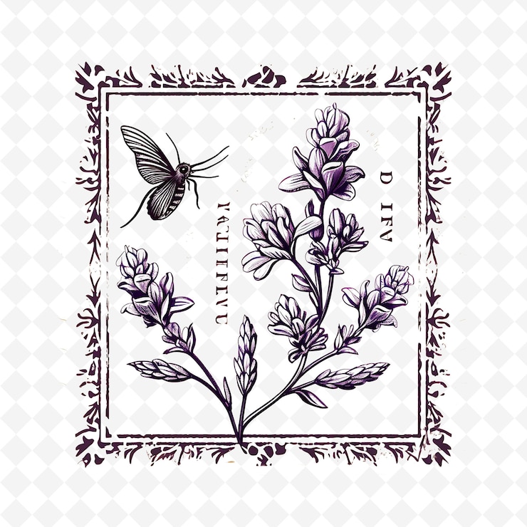 PSD sellos florales de acuarela premium de png diseños artísticos para proyectos creativos clipart y tatuaje