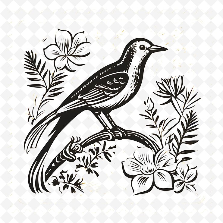 PSD sellos florales de acuarela premium de png diseños artísticos para proyectos creativos clipart y tatuaje
